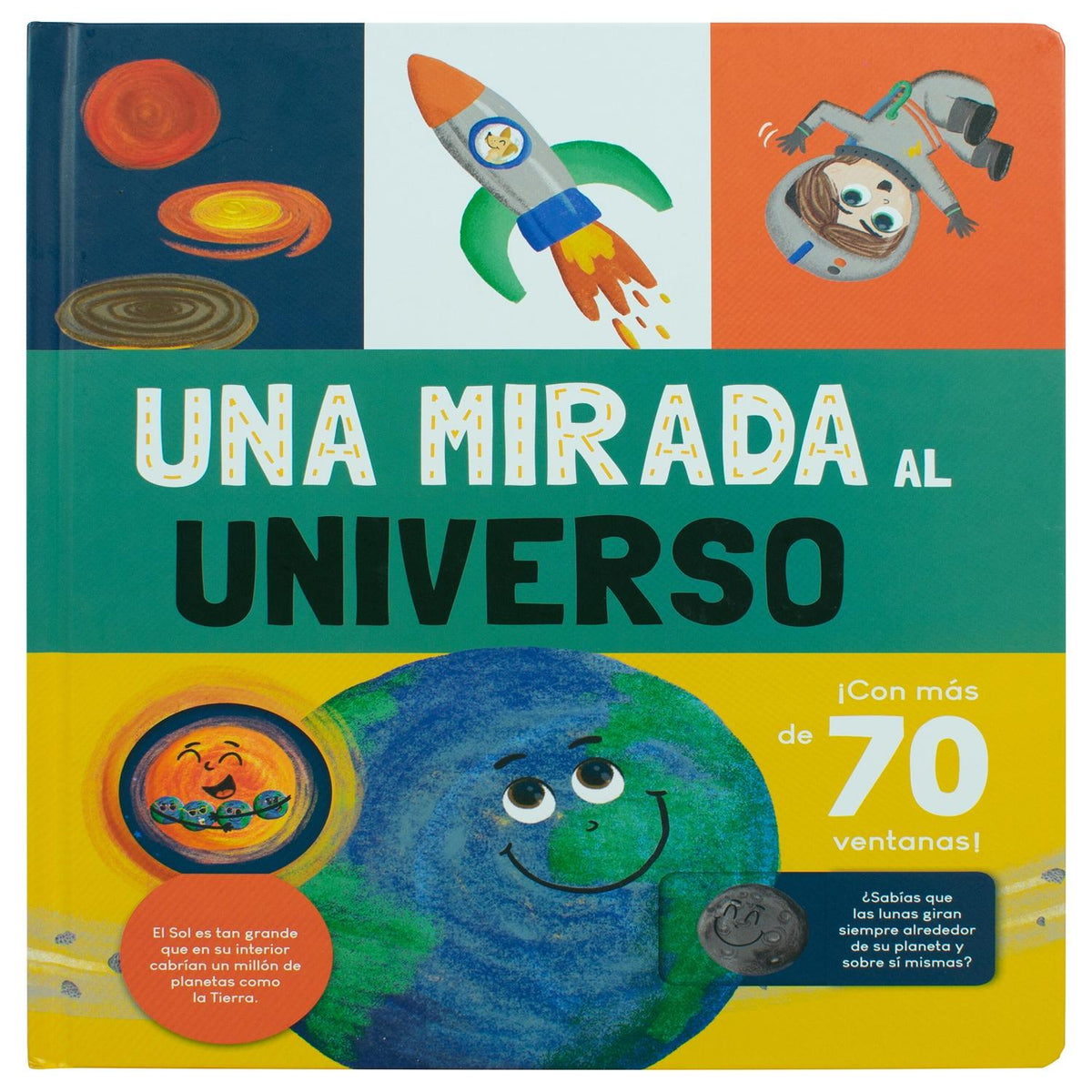 Libro infantil con ventanas: Una mirada al Universo – Cadabra & Books